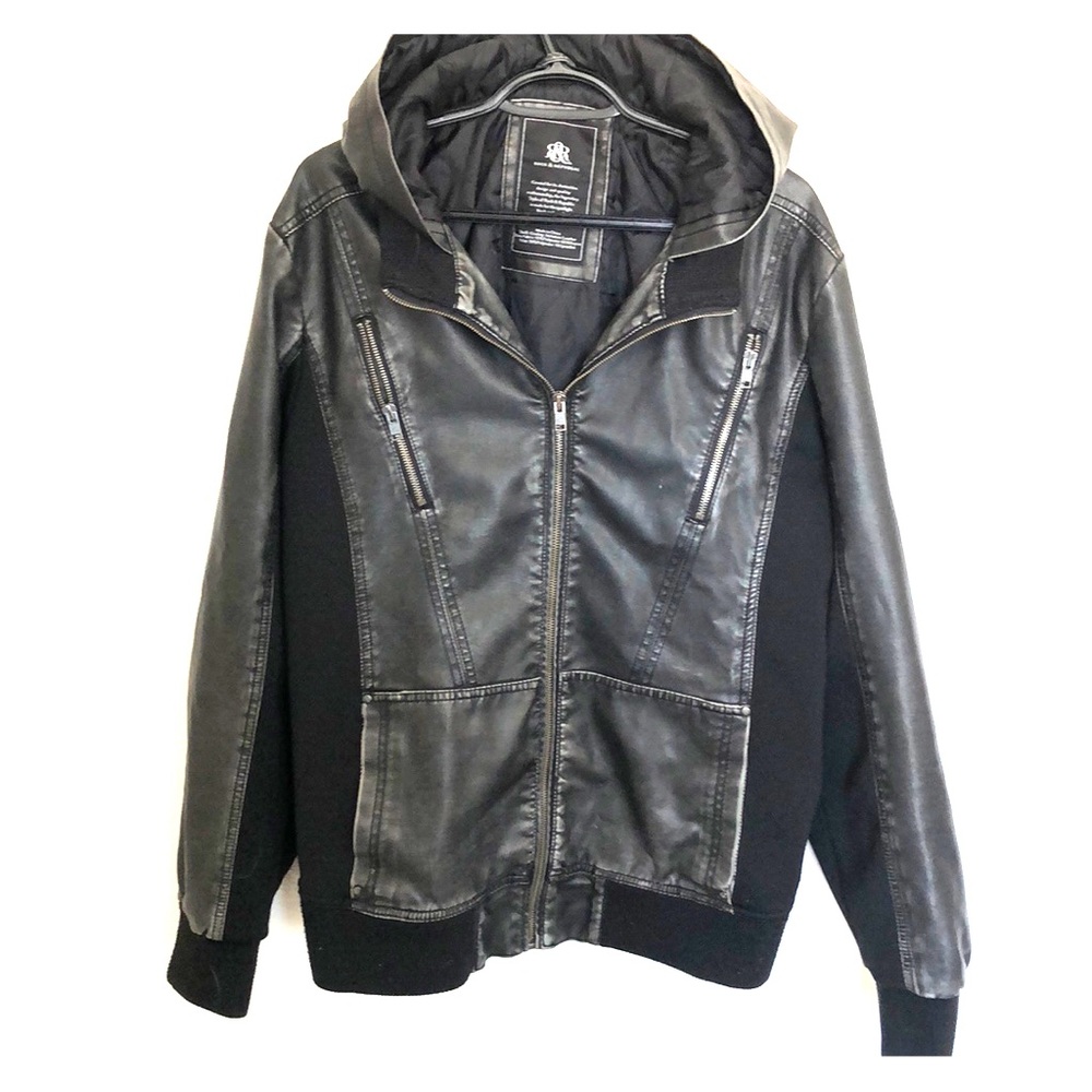 Rock & Republic Faux Leather Streetwear Jacket